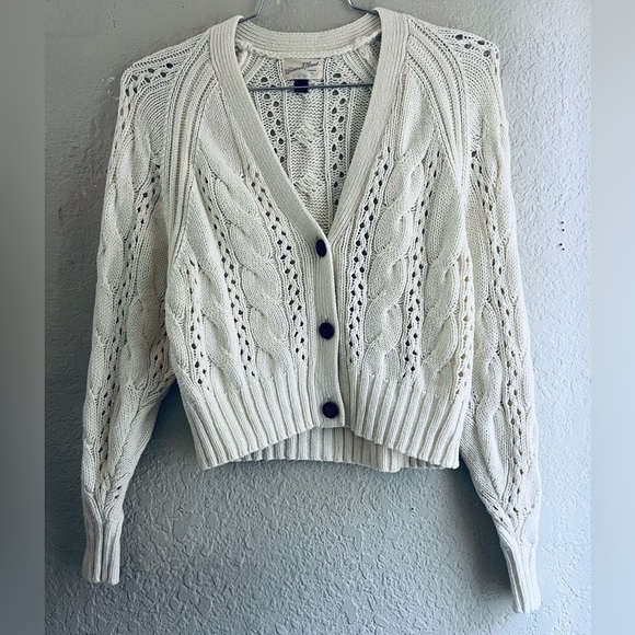 Universal Thread Cream Cable Knit Cardigan size XS - Picture 1 of 7